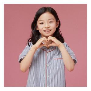 JAJU/자주 키즈 코튼 스트레치 7부 파자마상하세트_라이트 네