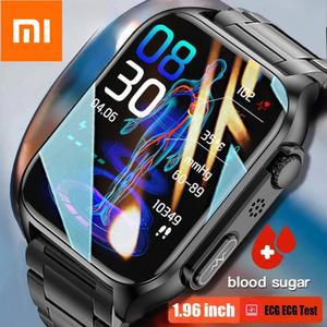 Xiaomi 새로운 혈당 모니터 건강 스마트 시계 남자 ECG PPG 혈압 측정 IP67 방수 스포츠 남자 Smartwatch