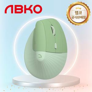 [국내정품] 앱코 WEM60 버티컬 인체공학 무선 마우스 그린