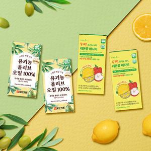 [올레샷 2+2] 일양약품 유기농 엑스트라버진 올리브오일 피알쿠 + 하이엔드NFC 유기농 레몬즙애사비
