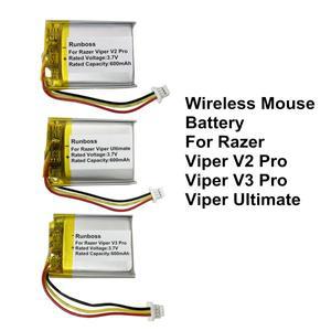 Razer Viper V2 Pro/ V3 Pro Ultimate용 교체용 무선 마우스 배터리 600mAh