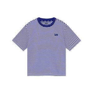 [롯데백화점]리키즈 키즈 루즈핏 스트라이프 반팔티 블루 LK2502ST05BL