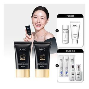 AHC 마스터즈 아쿠아 리치 선크림 50ml (SPF50+/PA++++) +(GIFT)프렙리셋 클렌징폼 30ml+클렌징오일 20ml+