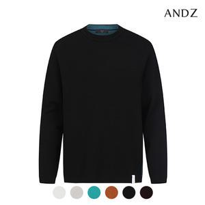 [앤드지] 캐시미어 블렌드 이중 배색 니트_BZC4ER1101