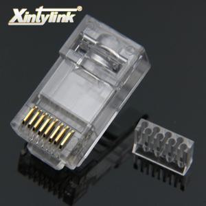 rj45 커넥터 cat6 8p8c 로드 바 홀더 이더넷 케이블 rj 45 6 플러그 터미널 utp 모듈러 네트워크 잭 50pcs
