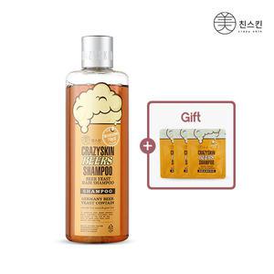 미친스킨 맥주효모 샴푸 300g / 여행용파우치 3매
