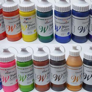 비비드수채화물감 220ml 15색세트/종이나라 대용량 그림물감 리필용 학교 유치원 미술학원 수업준비물
