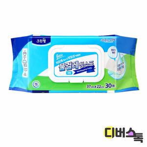[디버스톡] 크린 물걸레청소포 (대형/30매)