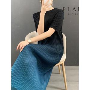 [하프클럽/] (77까지)그라데이션배색플리츠원피스_PK2SOP037C