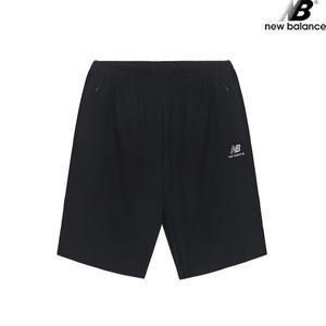 [하프클럽/뉴발란스]뉴발란스 NBNVBB7013-BK 남녀공용 트리코트 5부 우븐 숏 반바지
