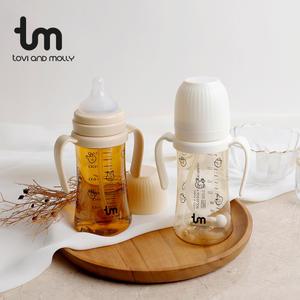 [토비앤몰리] PPSU 빨대 젖병 돗바니 280ml (화이트/바닐라) 그로미미 콜라보 브랜드