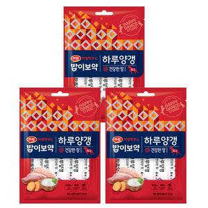 밥이보약 DOG 하루양갱 건강한장 56g (8g x7개입),  3개(총21개입) 하림펫푸드 강아지 간식