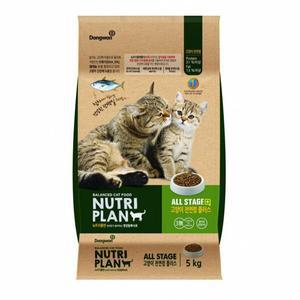 뉴트리플랜 동원 고양이 전연령사료 생선 5kg 1개