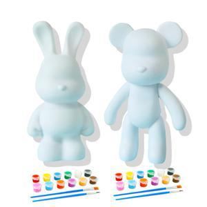 미술수업 베어브릭 키트 23cm (붓물감포함)어린이 학교 행사 만들기놀이