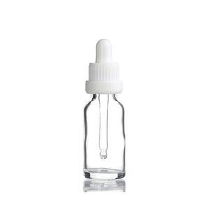 화이트 잠금캡 20ml 25개 스포이드 투명 공병 향수용 불투명용기 드롭병 오일병