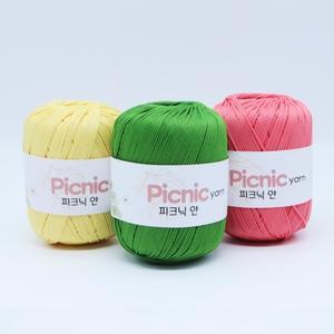 피크닉얀 네온실 여름실 가방실 모자실 코바늘실 손뜨개 프랜즈얀