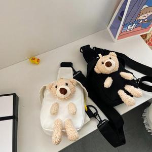 [XBI2I0M2]어린이 미니 캐릭터 곰돌이 크로스백 소지품