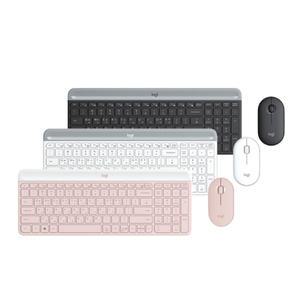 키스킨증정 무료배송 로지텍 MK470 한글각인 무선 키보드 마우스 세트 로즈