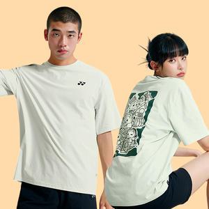 요넥스 243TS033U 남성 여성 오버핏 반팔 티셔츠