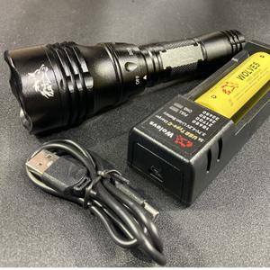 18650 배터리 C타입 충전기 포함 수심 50미터 XM L2 LED 울브스 5모드 스컬5000 수중랜턴 풀세트