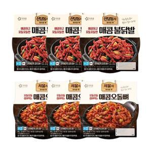 아워홈 매콤불닭발, 200g, 3개 + 매콤오돌뼈, 160g, 3개