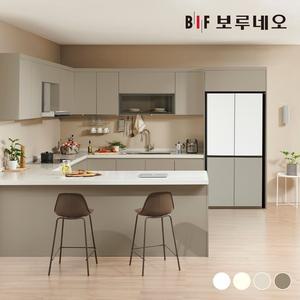 나비드 주방 싱크대 시공 ㄷ자 7.8m 아일랜드형 E0 PET소재