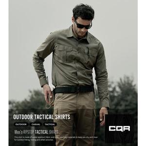 [테슬라]CQR 남성 스판 플랩 포켓 긴팔 셔츠 CQ-TOS422
