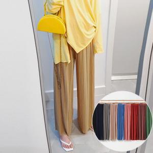 썸머 플리츠 쿨 쉬폰팬츠 9color 와이드팬츠
