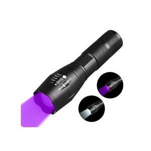 UV랜턴 LED 손전등 퍼플 화이트 2IN1 줌 기능 과학탐지 캠핑 다용도 SU6244