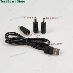 소형 선풍기 스피커 책상 램프 라우터 카메라용 전원 코드 충전 어댑터 케이블 USB to DC 원형 홀 5.5x2.1m