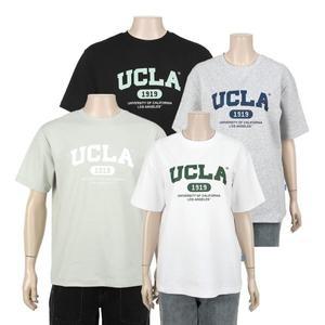 갤러리아 [UCLA]남여공용)리싸이클 빅로고 라운드 반팔티셔츠UBRST83