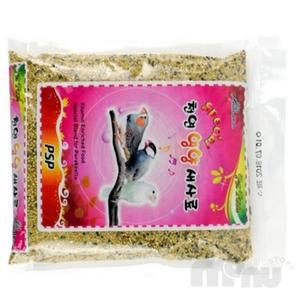 마누상점 전 연령용 천연 새 사료 600G 야생새모이 새간식 새먹이