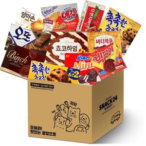 [스낵24] 인기간식 사무실 낱개 박스과자세트 11p