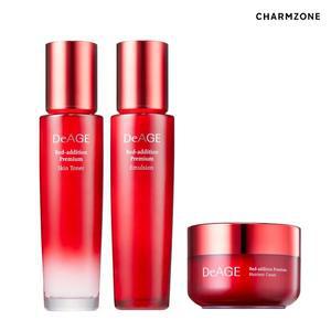 [레드탄력세트] 디에이지 레드 에디션 프리미엄 3종 (스킨130ml+에멀전130ml+크림50ml)
