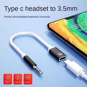 수 C 타입 암 헤드폰 Aux 케이블 변환기, 라운드 어댑터 3.5mm, 1 개