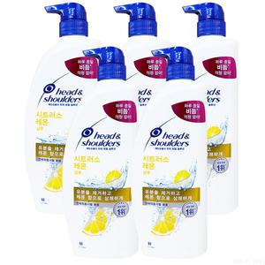 헤드앤숄더 두피 토탈 솔루션 시트러스 레몬 샴푸 800ml 5개
