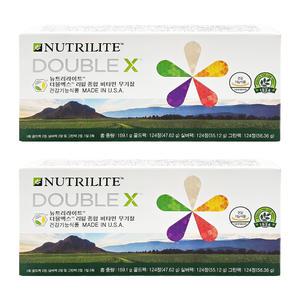 암웨이 뉴트리라이트 더블엑스 리필 종합 비타민 무기질 372개입 2개