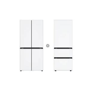 [LG]디오스 오브제 냉장고 + 디오스 오브제 김치톡톡 R828MQQ012 화이트