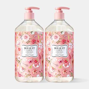 2개 부케가르니 대용량 바디워시 1000ml 향좋은 퍼퓸 저자극 바디샤워 샤워젤 화이트머스크 향