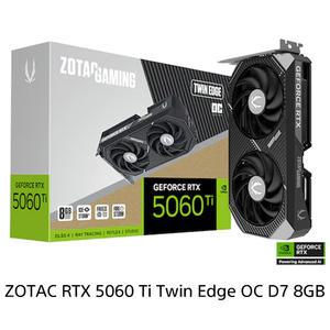 ZOTAC 지포스 RTX 5060 Ti TWIN EDGE OC D7 8GB 게이밍 그래픽카드 정품