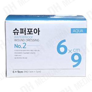 밴드골드 슈퍼포아 아쿠아 방수 6x9cm 2호 50개입
