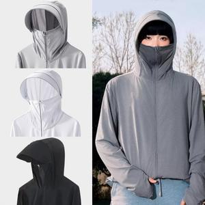 얇은 여름점퍼 자외선차단아이스집업 햇빛차단 후드티 간절기 긴팔 하프집업 반집업 티셔츠