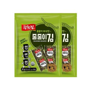 광천김 바삭한 줄줄이김 80g x 2개