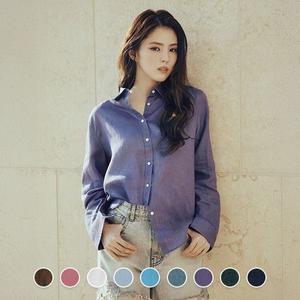 지오다노 345518 여 린넨셔츠 1088538