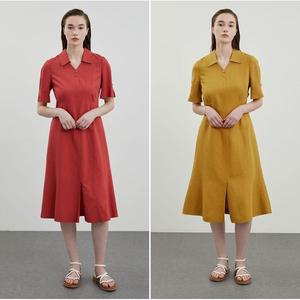 갤러리아 올리비아로렌 핏엔플레어 린넨 원피스 VOCOA4M4211