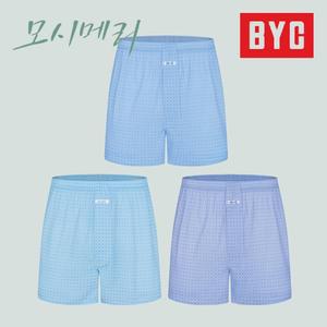 BYC 남성 모시메리 트렁크팬티 박서세트 3매입 ECF3053