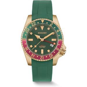 BODERRY Admiral GMT 오토매틱 다이버 200m 방수 브론즈 NH34