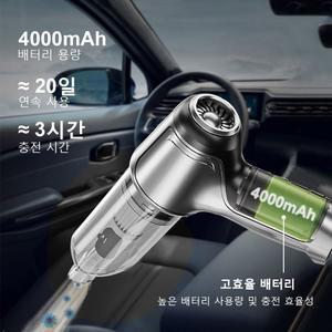 95000PA 강력한 흡입 휴대용 무선 진공 청소기 송풍기 자동차 가정용 IN