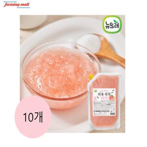 [보금푸드] 뉴뜨레 냉동 과육꾹꾹 복숭아청 1kg x 10개
