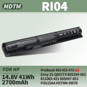 HP ProBook 450 455 470 G3 Envy 15-Q001TX 노트북 시리즈용 RI04 RI06XL 배터리 P/N 805294-001 811063-42